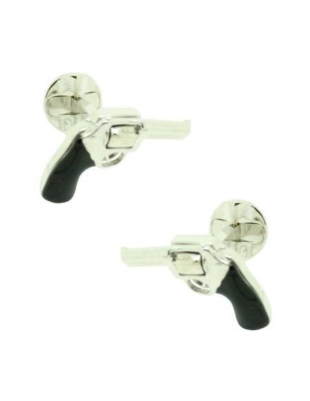 Gemelli da polso camicia - Revolver con chiusura rotonda