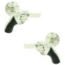 Boutons de manchette pour chemise - Revolver avec fermoir rond