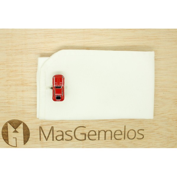 Red Jaguar E-Type shirt cufflinks