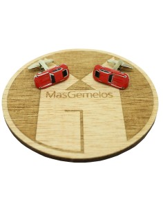 Gemelos para camisa Jaguar E-Type rojo 2