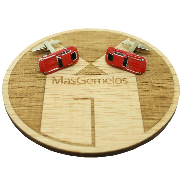 Boutons de manchette Jaguar E-Type rouges
