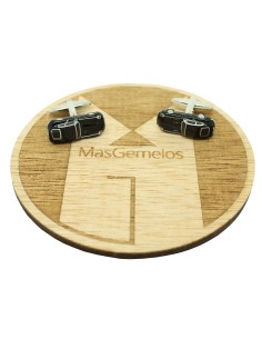 Black Jaguar E-Type shirt cufflinks 2