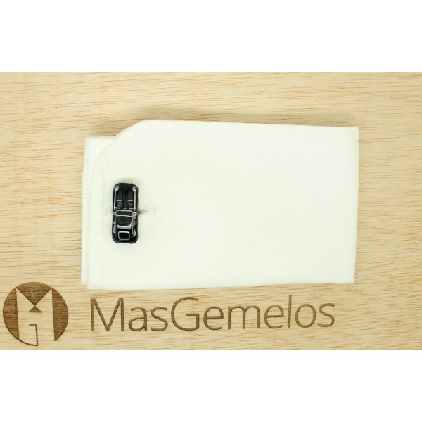 Gemelli per camicia Jaguar E-Type neri