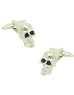 Plattierte Totenkopf-Manschettenknöpfe