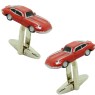Boutons de manchette Jaguar E-Type rouges