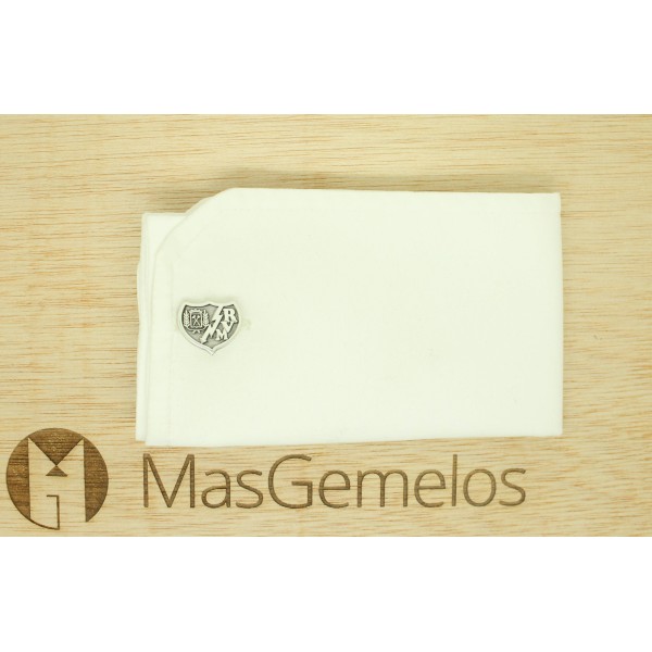 Boutons de manchette Rayo Vallecano CF en argent sterling 925 – PREMIU