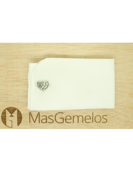Gemelos de camisa Rayo Vallecano CF Plata de ley 925 PREMIUM