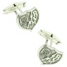 Boutons de manchette Rayo Vallecano CF en argent sterling 925 – PREMIU