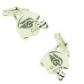 Personalized cufflinks American football helmet 925 Sterling Silver