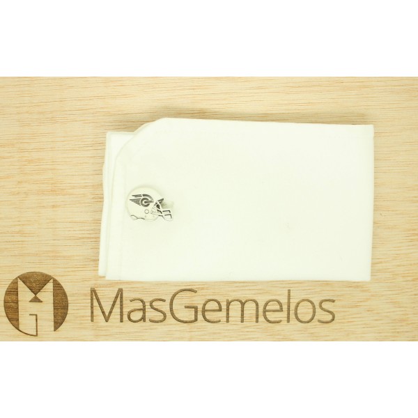 Personalisierte Manschettenknöpfe American-Football-Helm aus 925er Ste