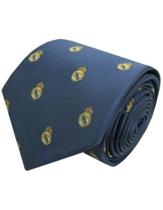 Real Madrid Crest Tie in Navy Blue
