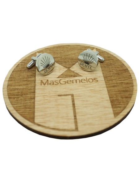 Abotoaduras personalizadas gravadas com o logotipo da empresa - aço