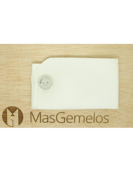 Boutons de manchette ronds personnalisés avec initiales et fleur en ac