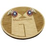 Boutons de manchette Capitaine Amérique original de la loi 925 PREMIUM