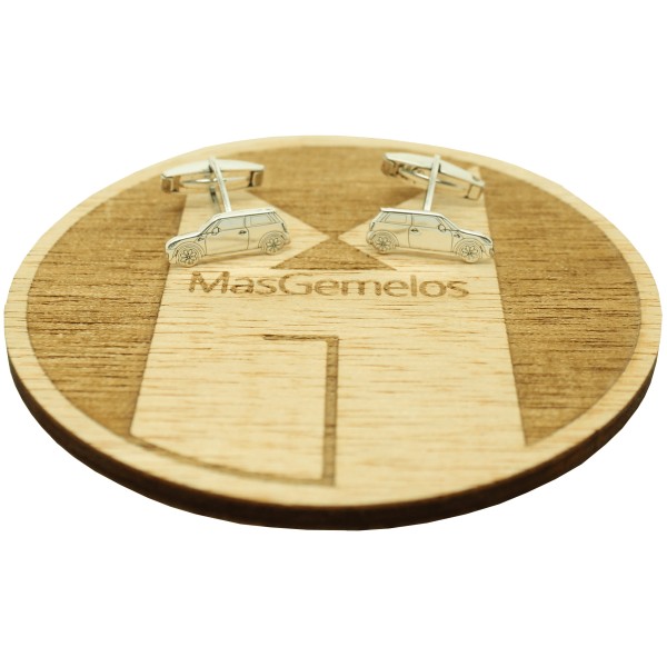 Boutons de manchette Mini Cooper personnalisés en argent 925