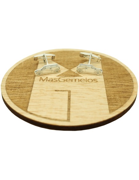 Boutons de manchette Mini Cooper personnalisés en argent 925