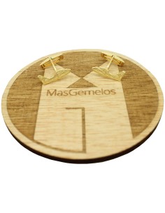 Personalized amphibian airplane shirt cufflinks 925 Sterling silver and gold plated 2