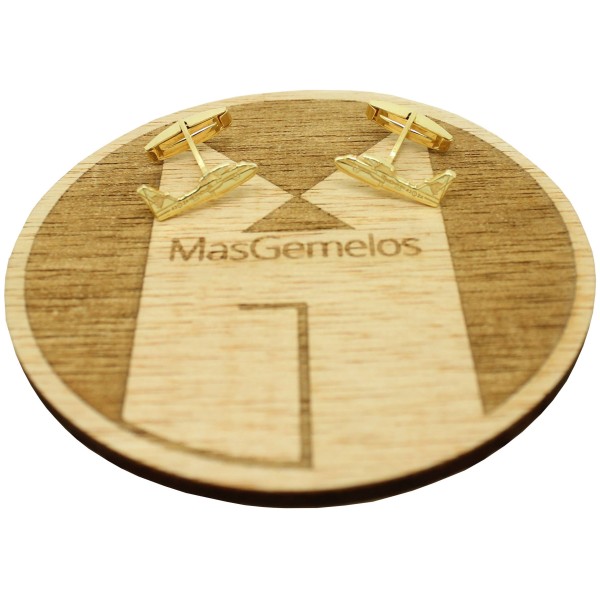 Personalized amphibian airplane cufflinks 925 Sterling/ gold plated