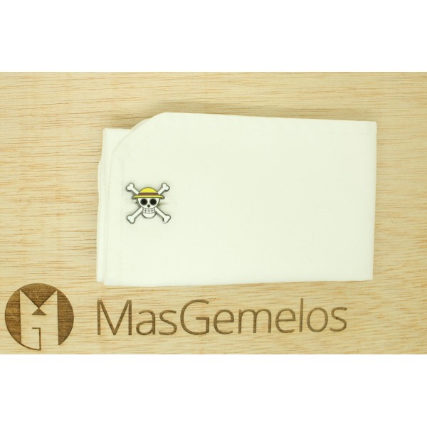 Gemelli per camicia con teschio One Piece