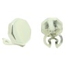 Couvre-boutons chemise personnalisés d'octogone argent sterling 925