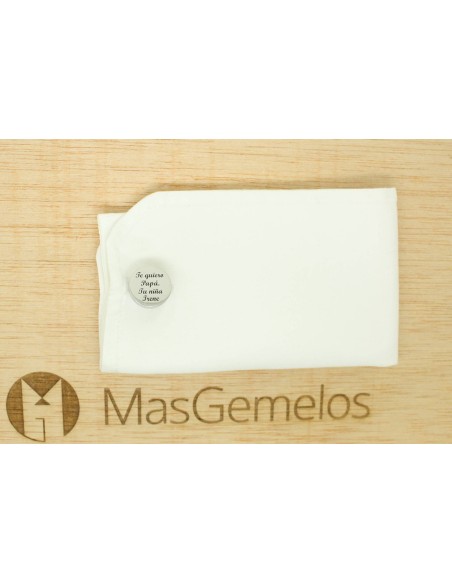 Abotoaduras personalizada gravada caminhando sempre juntos - aço