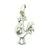 Gemelli da polso a forma di gallo 3D in argento sterling PREMIUM