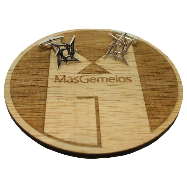 abotoaduras personalizados Metallica 925