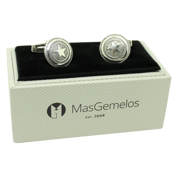 cufflinks captain of america sterling silver 925 premium