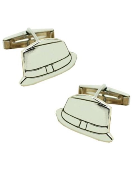 Gemelli da camicia personalizzati con design di cappello in argento st