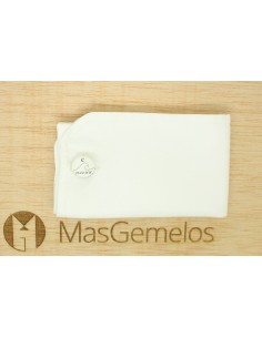 Boutons de manchette personnalisés ronds en relief avec initiales, mot 2