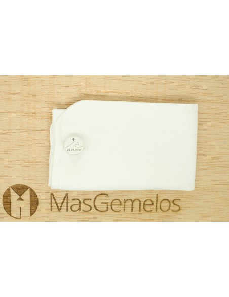 Gemelos de camisa personalizados Volumen Redondo con Iniciales dibujo