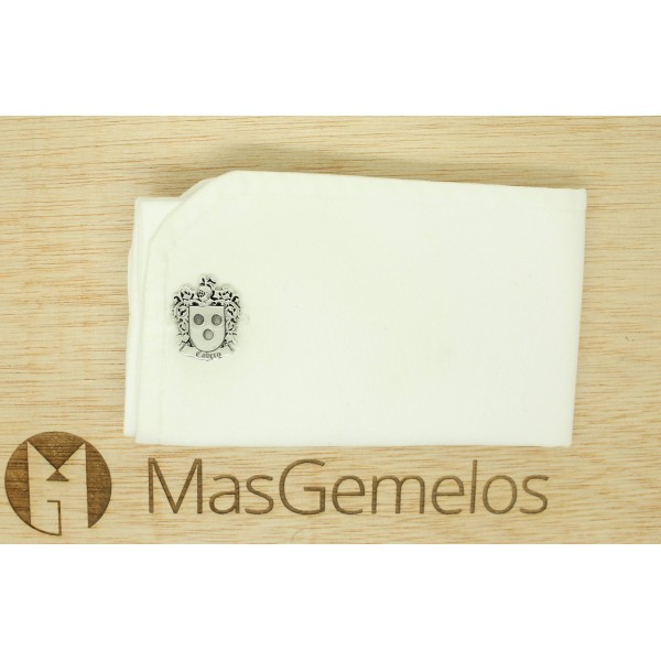 Gemelos para camisa personalizados escudo heraldico en Plata 925