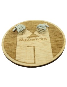 Custom cufflinks with engraved phrases “From Your Arm to the Altar, I 2