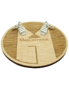 Gemelli da polso Snoopy in argento sterling 925 personalizzati 2