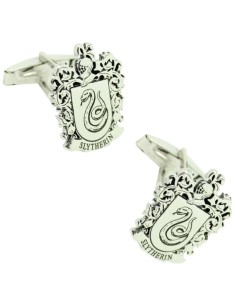 Custom Harry Potter Slytherin House Crest Cufflinks - 925 Sterling Sil
