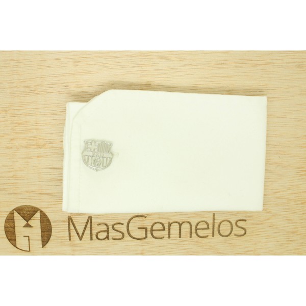 Gemelli da polso FC Barcellona Argento