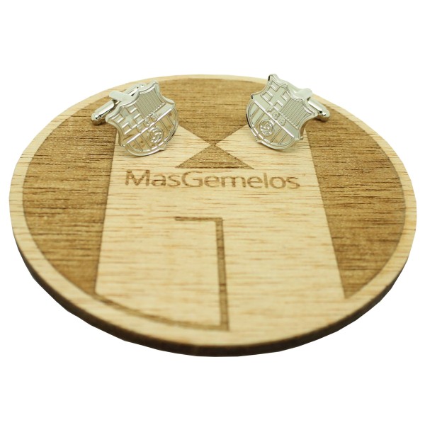 Silver Plated Barcelona FC Cufflinks