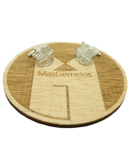 Silver Plated Barcelona FC Cufflinks