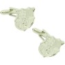 Silver Plated Barcelona FC Cufflinks