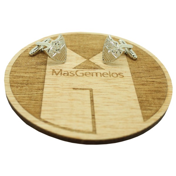 Sevilla FC silver shirt cufflinks