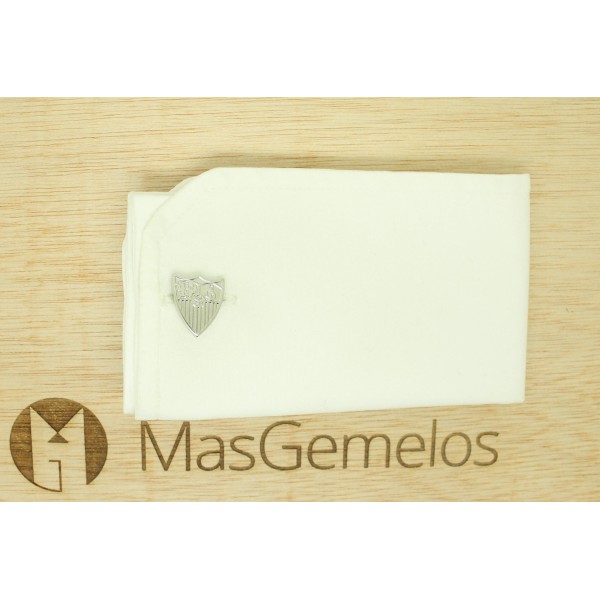 Gemelli da polso argentati Sevilla FC