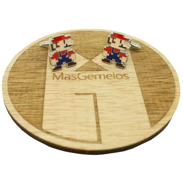 Gemelos para camisa Super Mario bros pixel art