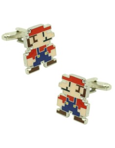 Manschettenknöpfe für Hemd Super Mario Bros Pixel Art