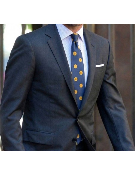 Navy blue Dragon Ball 4-star tie - Dragon Ball