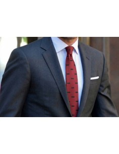 Corbata de Batman seda rojo 2
