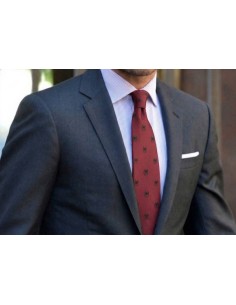 Spiderman red silk tie 2