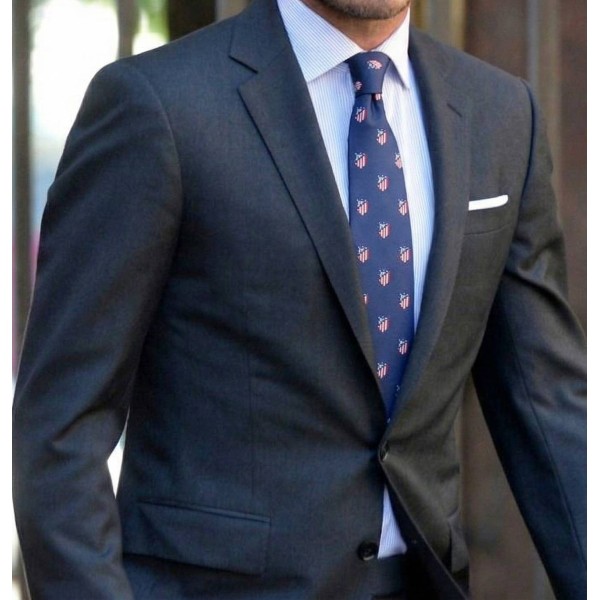 Cravate blason Atlético de Madrid en bleu marine