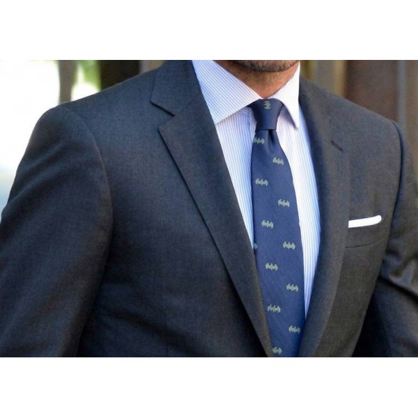 Corbata de Batman azul marino