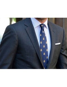 Corbata escudo Real Madrid en azul marino 2