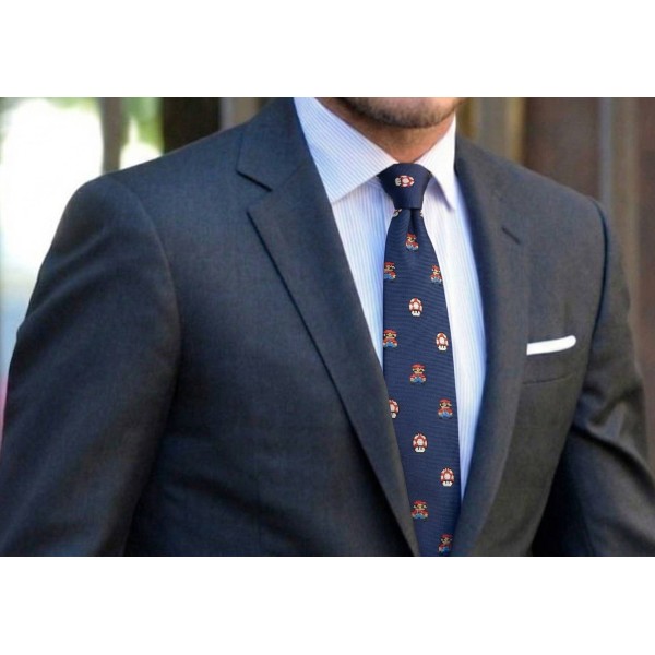 Tie Mario Bros pixels and Mushroom